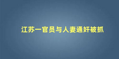 江苏一干部亲属被杀(江苏一官员与人妻通奸被抓，江苏一村干部家人被害)